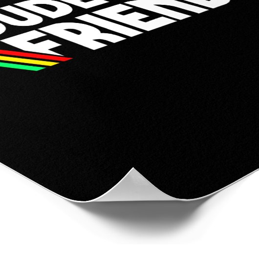 Poster Retro Dude I Said Friendly Funny  (Coin)