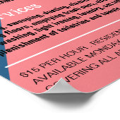 Poster Rétro Duster Silhouette, Ménagère, Maid (Coin)