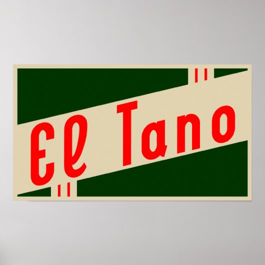 Poster rétro el tano (Devant)