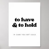 Poster Retro élégant pour avoir et tenir une couverture M (Devant)