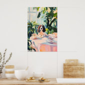 Poster Retro English Springer Spaniel Poster, Springer (Cuisine)