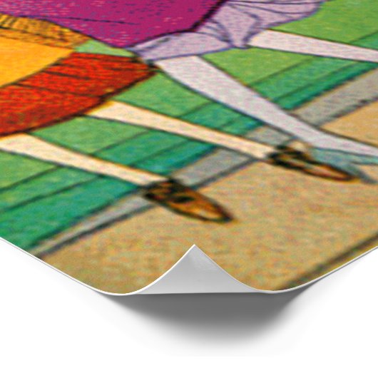 Poster Retro et Art Déco Imprimer (Coin)