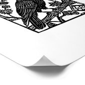 Poster Retro F Caw F Crow Funny Saying Meme Design (Coin)