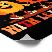 Poster Retro Fall In Love With Learning Autumn Pumpkin Te (Coin)