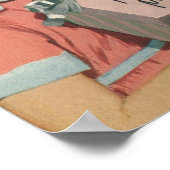 Poster Retro Family Sert Maman Petit déjeuner en Bed (Coin)