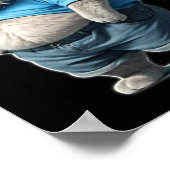 Poster Rétro Fat Kitten Tee Drôle Chat Fats Lolling (Coin)