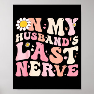 Poster Rétro femme épouseuse qui énerve mon mari sarcasme