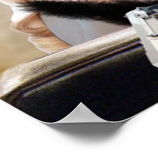 Poster Retro Femme Fatale Diva - Fumer et les armes à feu (Coin)