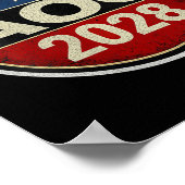 Poster Rétro femmes Aoc 2028 Lutter contre l'oligarchie R (Coin)