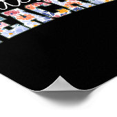 Poster Retro Floral Montessori Teacher Instructor Educato (Coin)