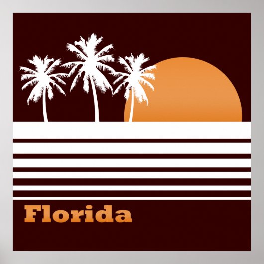 Poster Retro Florida (Devant)