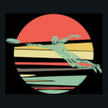 Poster Retro Frisbee pour le Frisbee Player Ultimate<br><div class="desc">Retro Frisbee pour l'Ultimate Frisbee Player Anime Cartoon Comic Fiction Manga</div>