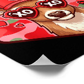 Poster Retro Funny Boys Valentines Day Hunting Deer Camo (Coin)