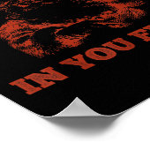 Poster Retro Funny Santa Clause I Don't Believe In You Ei (Coin)