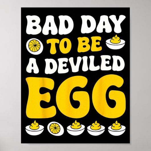 Poster Retro Funny Thanksgiving Dinner Bad Day To Be A De (Devant)