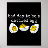 Poster Retro Funny Thanksgiving Dinner Bad Day To Be A De (Devant)