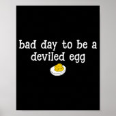Poster Retro Funny Thanksgiving Dinner Bad Day To Be A De (Devant)