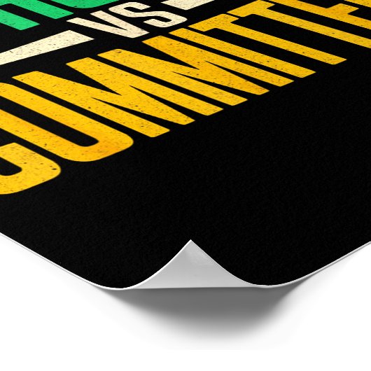 Poster Retro Funny Trendy Sarcastic Saying Catholics Vs C (Coin)