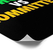 Poster Retro Funny Trendy Sarcastic Saying Catholics Vs C (Coin)