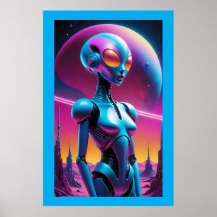 Poster Rétro Futurisme Indéterminé - Ken Gage Art