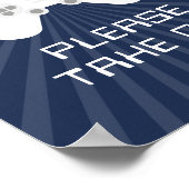 Poster Retro Gamer Thème Anniversaire de enfant Party Fav (Coin)