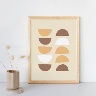 Poster Rétro geometric pattern
