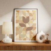 Poster Rétro geometric pattern