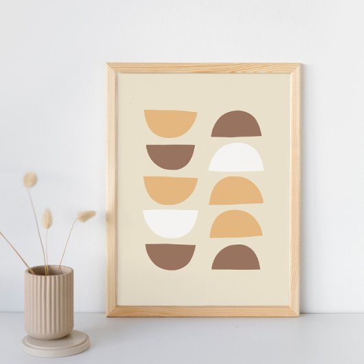 Poster Rétro geometric pattern