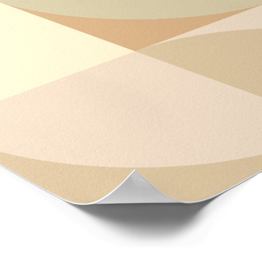 Poster Rétro geometric pattern (Coin)