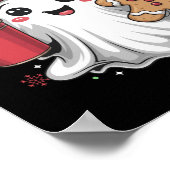 Poster Retro Ghost Beanie Christmas Holiday Xmas Coffee G (Coin)