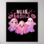 Poster Retro Ghost Mean Ghouls Amusants Halloween Mer Éff (Devant)