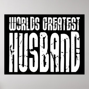 Poster Retro Gifts for Husbands World's Greatest Husband
