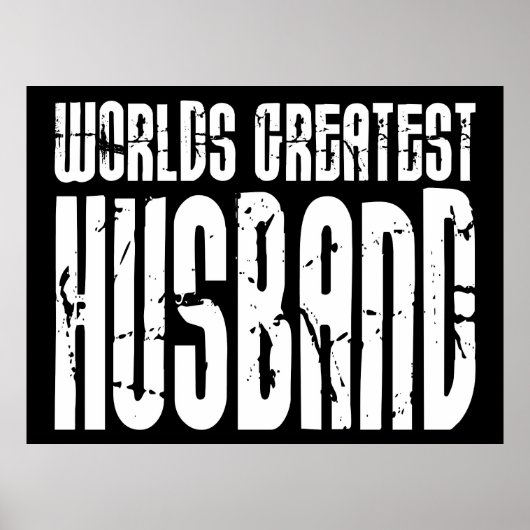 Poster Retro Gifts for Husbands World's Greatest Husband (Devant)