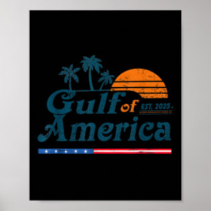 Poster Retro Golfe De Usa Amérique Est 2025