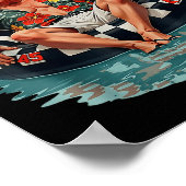 Poster Retro Golfe De Usa Amérique Est 2025 Américain Gol (Coin)