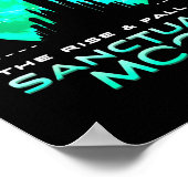 Poster Retro Green Quote The Rise And Fall Of Sanctuary M (Coin)