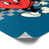 Poster Retro Groovy Heart Throb Valentines Day Toddlers B (Coin)