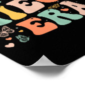 Poster Retro Groovy In My Niece Era Mother's Day Kids Gir (Coin)