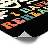 Poster Retro Groovy Sorry I Can't I Have Rehearsal (Coin)