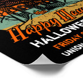 Poster Retro Halloween Happy Haunting Haunting Haunting H (Coin)