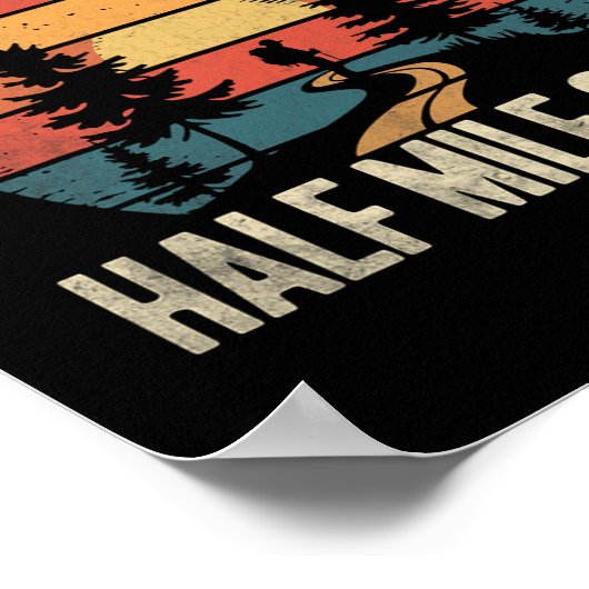 Poster Retro Hiking Design Funny It's Just Another Half M (Coin)