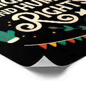 Poster Retro Holiday Lights And Human Rights Suprters Chr (Coin)