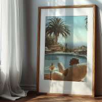 Rétro Hollywood Glamor : au bord de la piscine ave