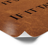 Poster Retro House Règles de gentillesse sur le métal rou (Coin)