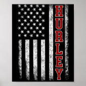 Poster Retro Hurley Home State Cool 70s 80s Style Sunset  (Devant)