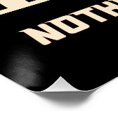 Poster Retro Hustle Nothing Good Comprend Facile (Coin)