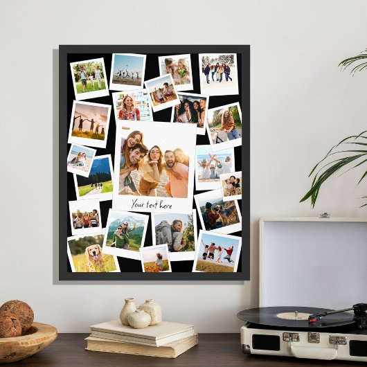 Poster Retro Instant Film Picture 21 Photo Collage