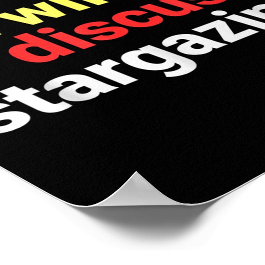 Poster Retro Introverted But Willing Stargazing Lover Fun (Coin)