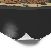 Poster Retro Island Pals : équipage de chat Ninja (Coin)