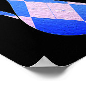 Poster Retro Jacquard Chats Imprimer (Coin)